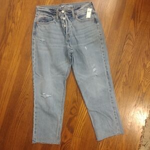 Old Navy High Rise Slouchy Straight Jeans Size 4